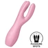 Satisfyer Threesome 3 - nabíjateľný klitorisový vibrátor (ružový)