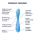 Satisfyer G-spot Flex 4 - Smart G-bod vibračný prístroj (tyrkysový)