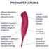 Satisfyer Twirling Pro - múdra 2v1 klitorisová vibrácia (červená)