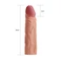 Lovetoy Pleasure X-tender - penisový návlek - 19 cm (prírodný)