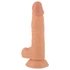 Mr. Rude - prísavný, semenný vibrátor - 19 cm (naturálny)