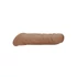 RealRock návlek na penis 21 cm - tmavý naturál