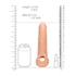 RealRock návlek na penis 21,5 cm - prirodný