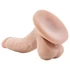 Dr. Skin 4 - realistický dildo s prísavkou a semenníkmi - 12cm, prírodný