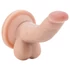 Dr. Skin 4 - realistický dildo s prísavkou a semenníkmi - 12cm, prírodný
