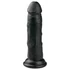 Easytoys - čierny realistický dildo s prisavkou (15,5 cm)